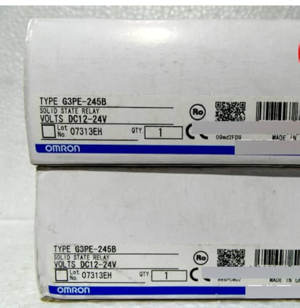 Omron G3PE-245B ヒータ用ソリッドステート・リレー(4点セット) Amazon.co.jp: G3PE-245B DC12-24 ヒーター用ソリッドステート